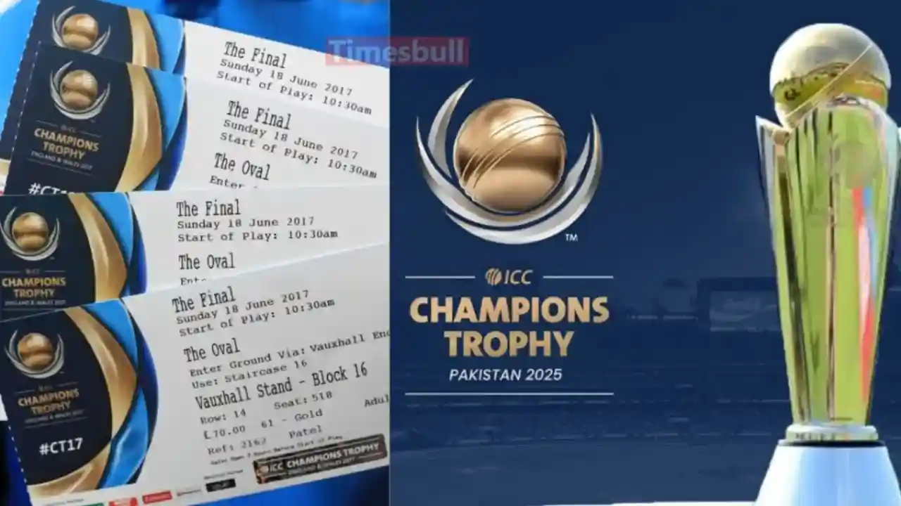 Tickets Prices For ICC Men’s Champions Trophy 2025 Start at PKR 1000